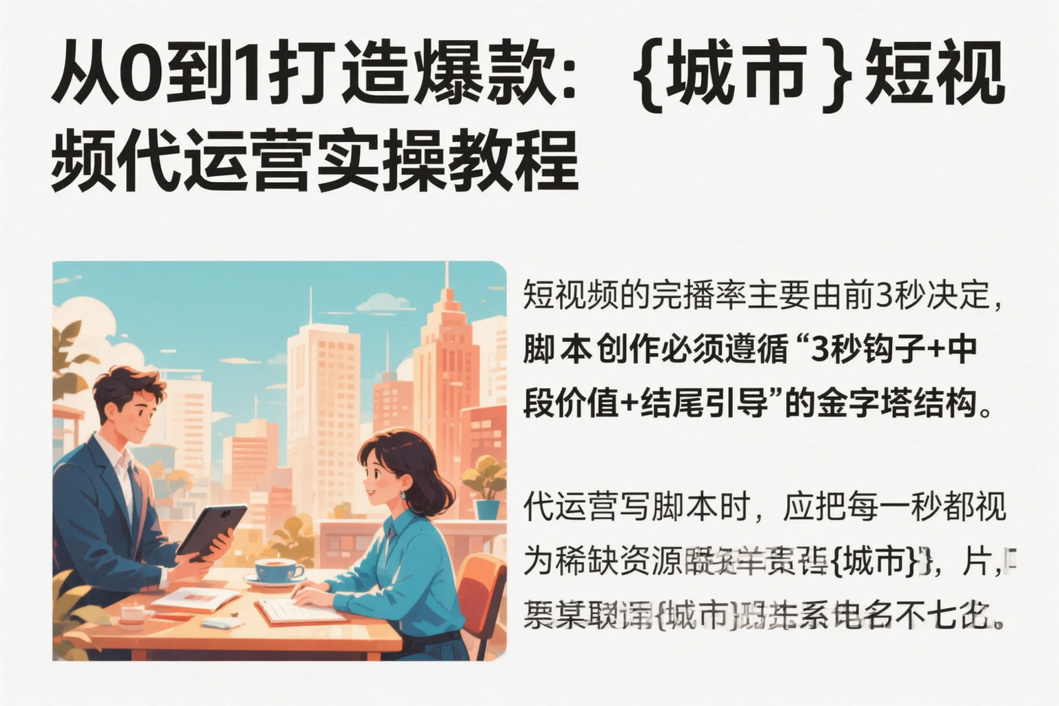 从0到1打造爆款:濮阳短视频代运营实操教程