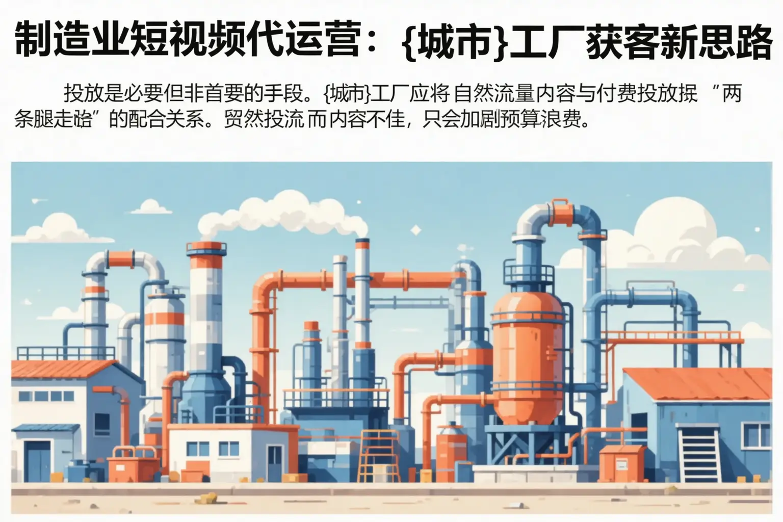 制造业短视频代运营:濮阳工厂获客新思路