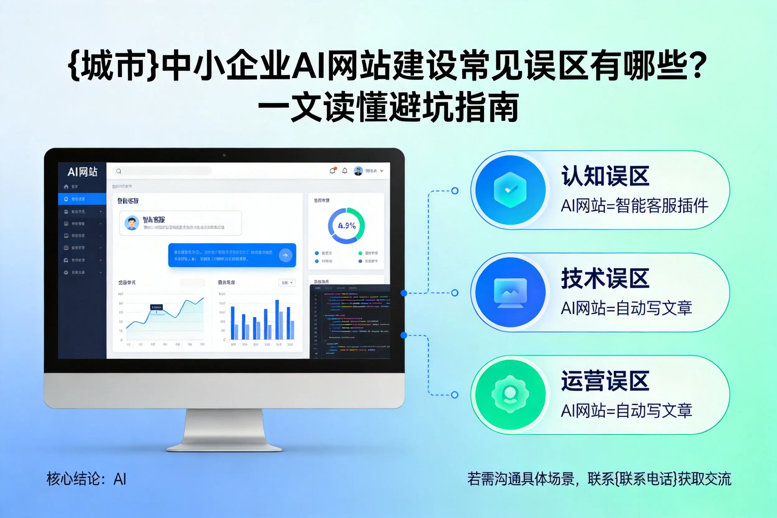 濮阳中小企业AI网站建设常见误区有哪些？一文读懂避坑指南