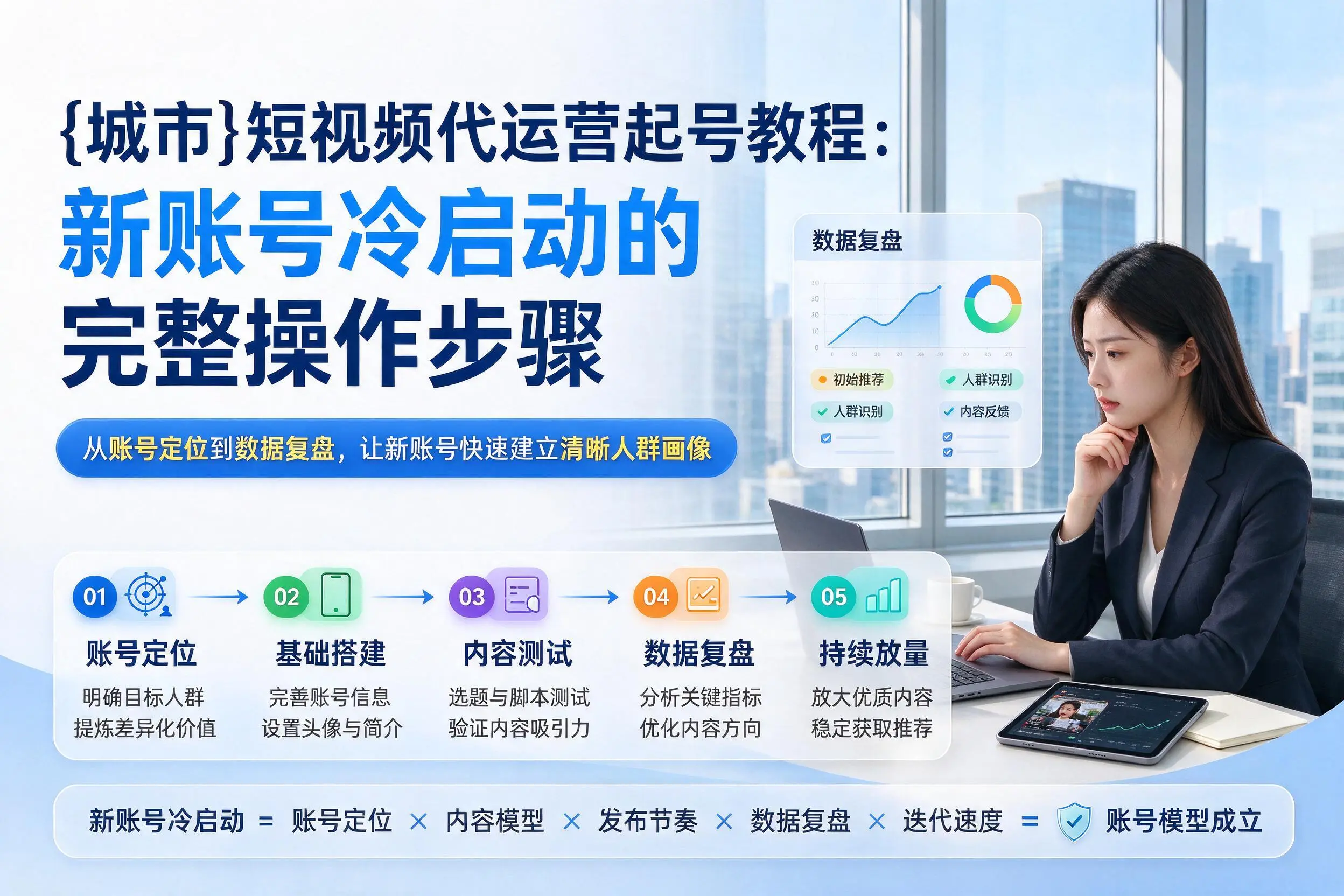 濮阳短视频代运营起号教程：新账号冷启动的完整操作步骤