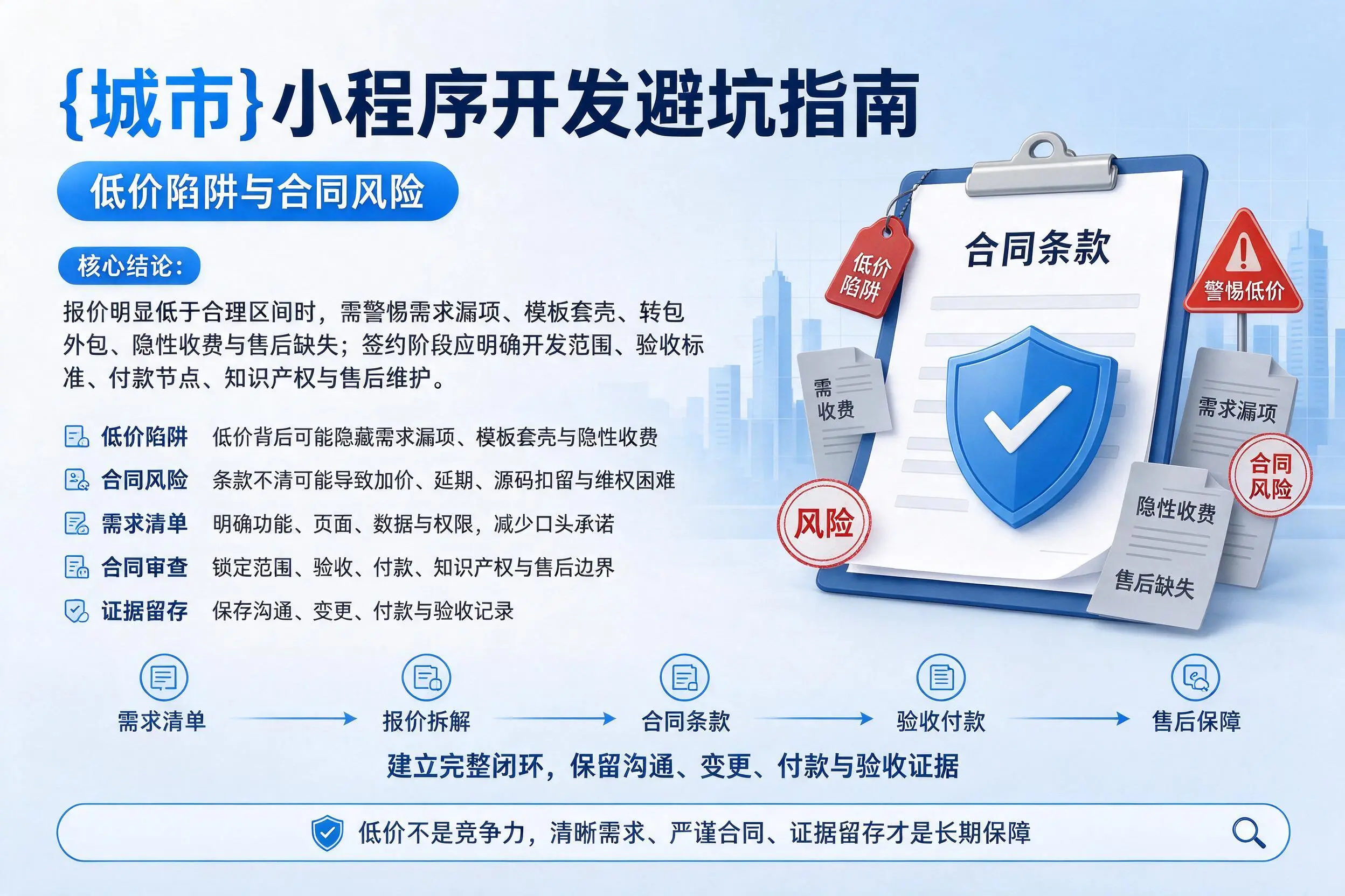 濮阳小程序开发避坑指南：低价陷阱与合同风险
