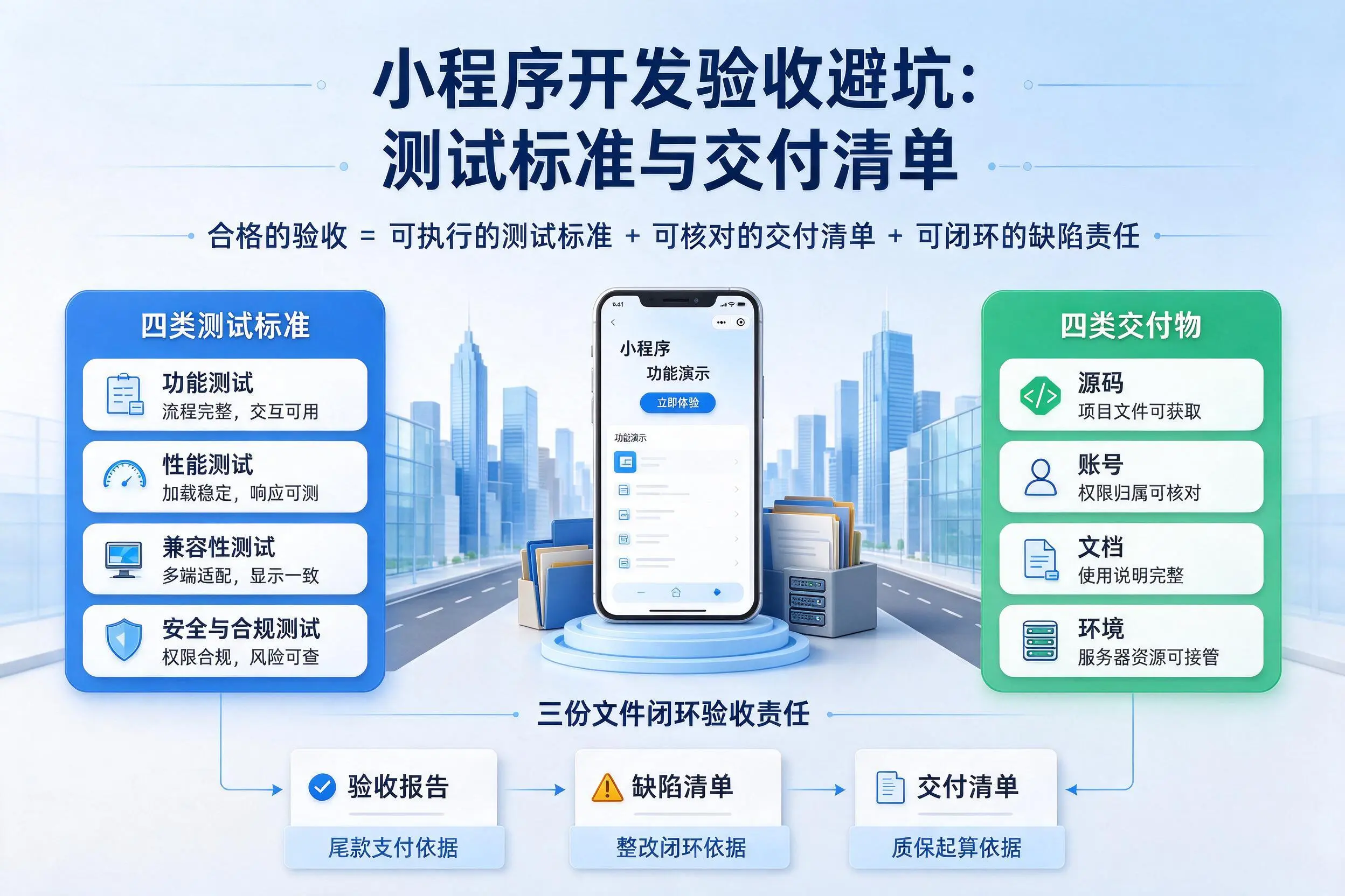 濮阳小程序开发验收避坑:测试标准与交付清单