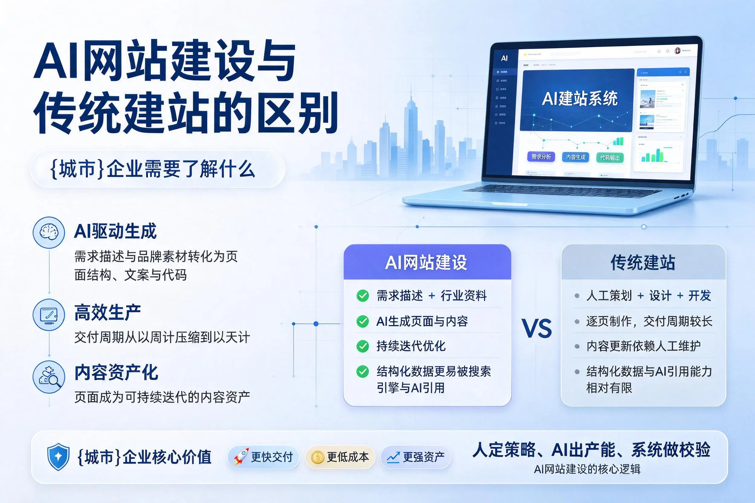 AI网站建设与传统建站的区别，濮阳企业需要了解什么