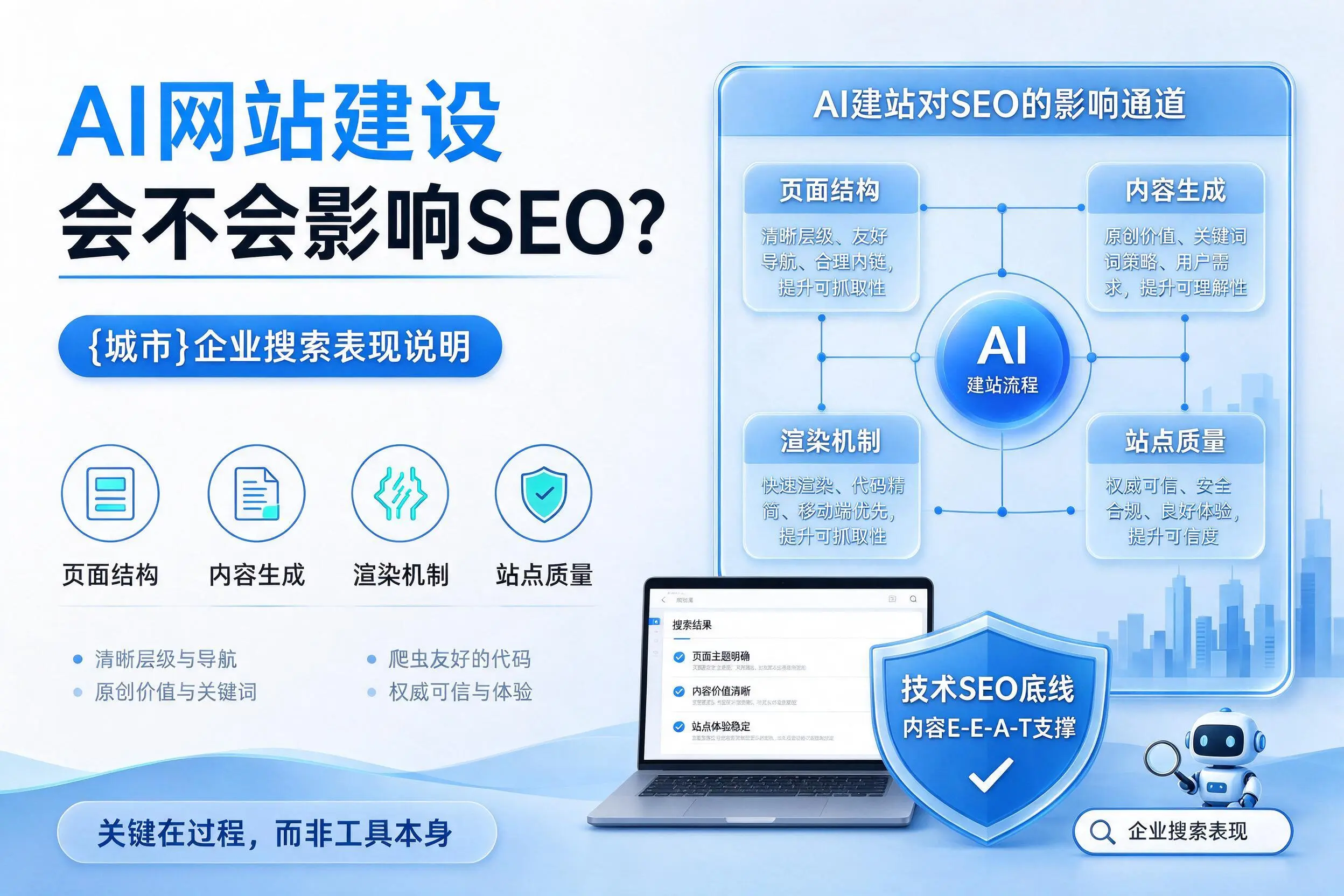 AI网站建设会不会影响SEO?濮阳企业搜索表现说明