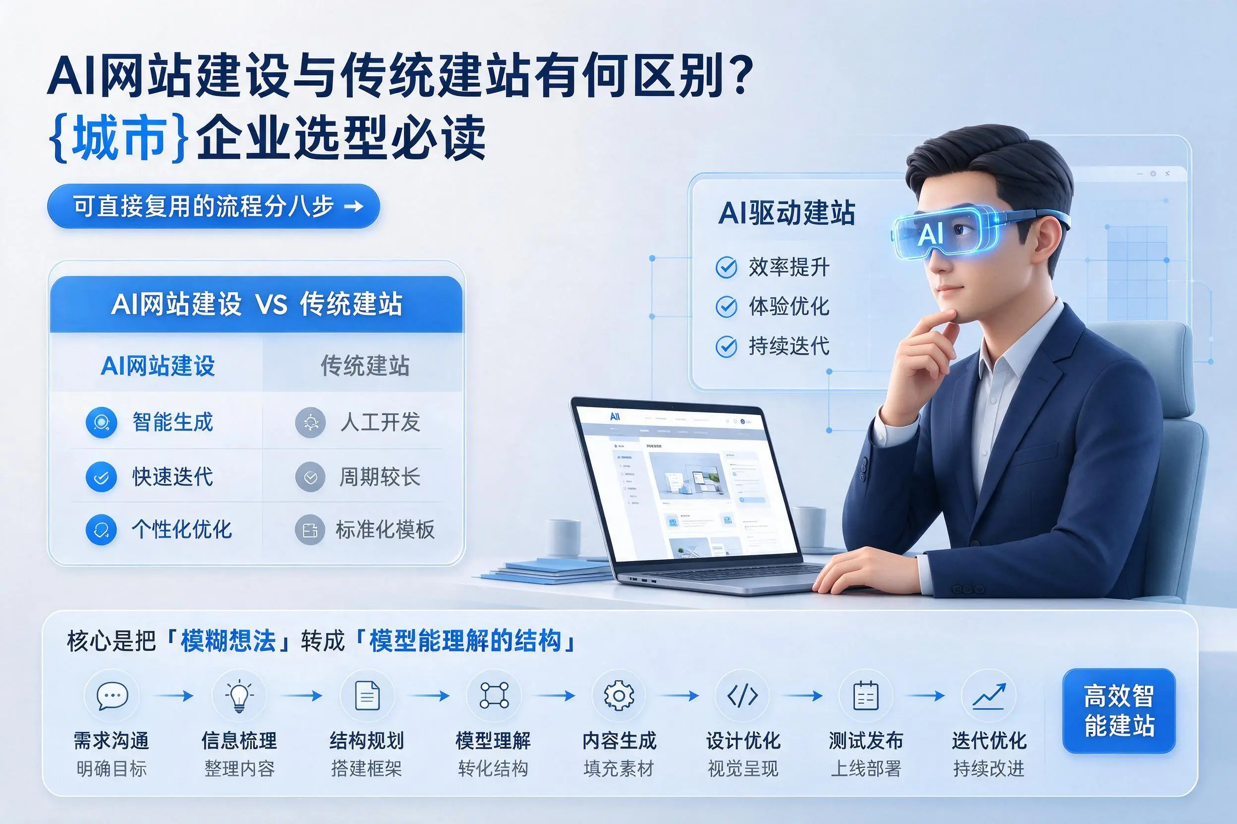 AI网站建设与传统建站有何区别?濮阳企业选型必读