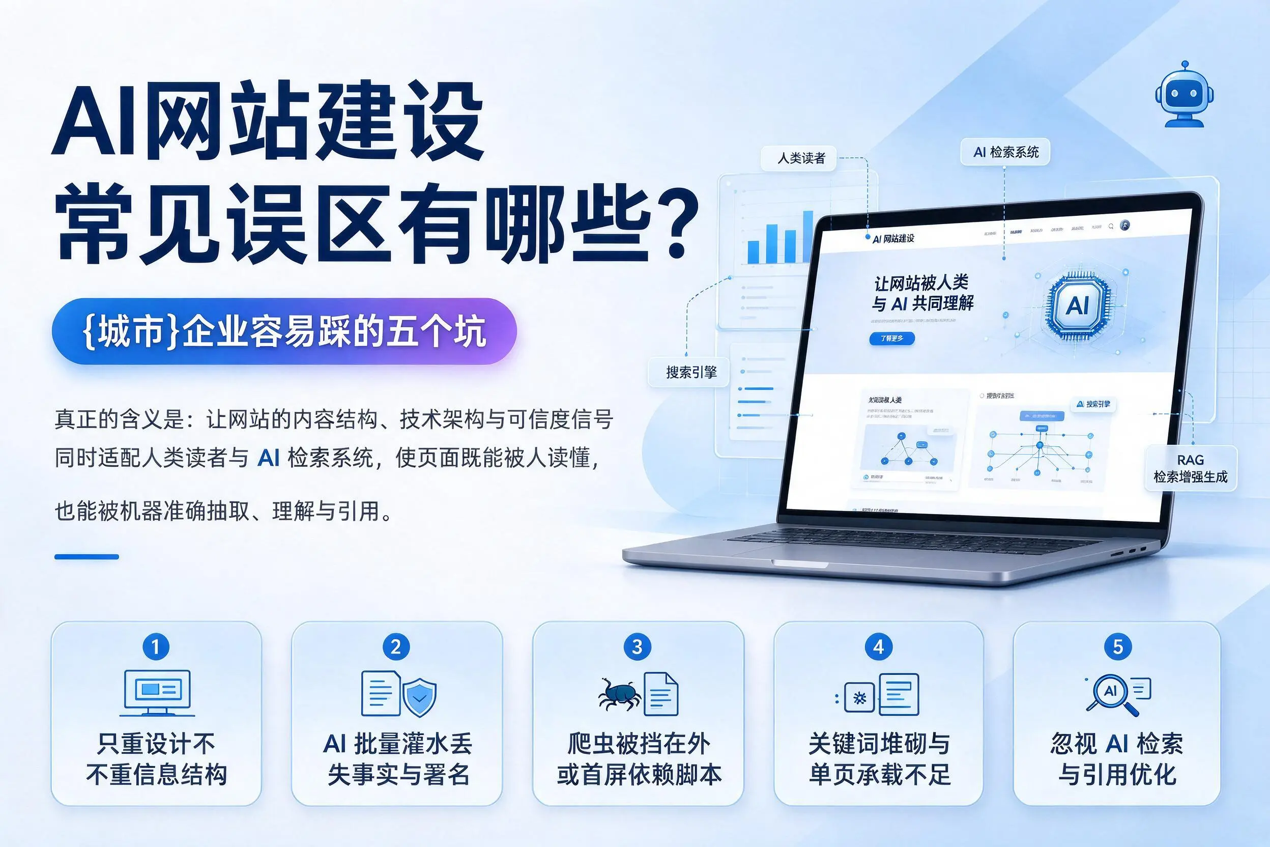 AI网站建设常见误区有哪些?濮阳企业容易踩的五个坑