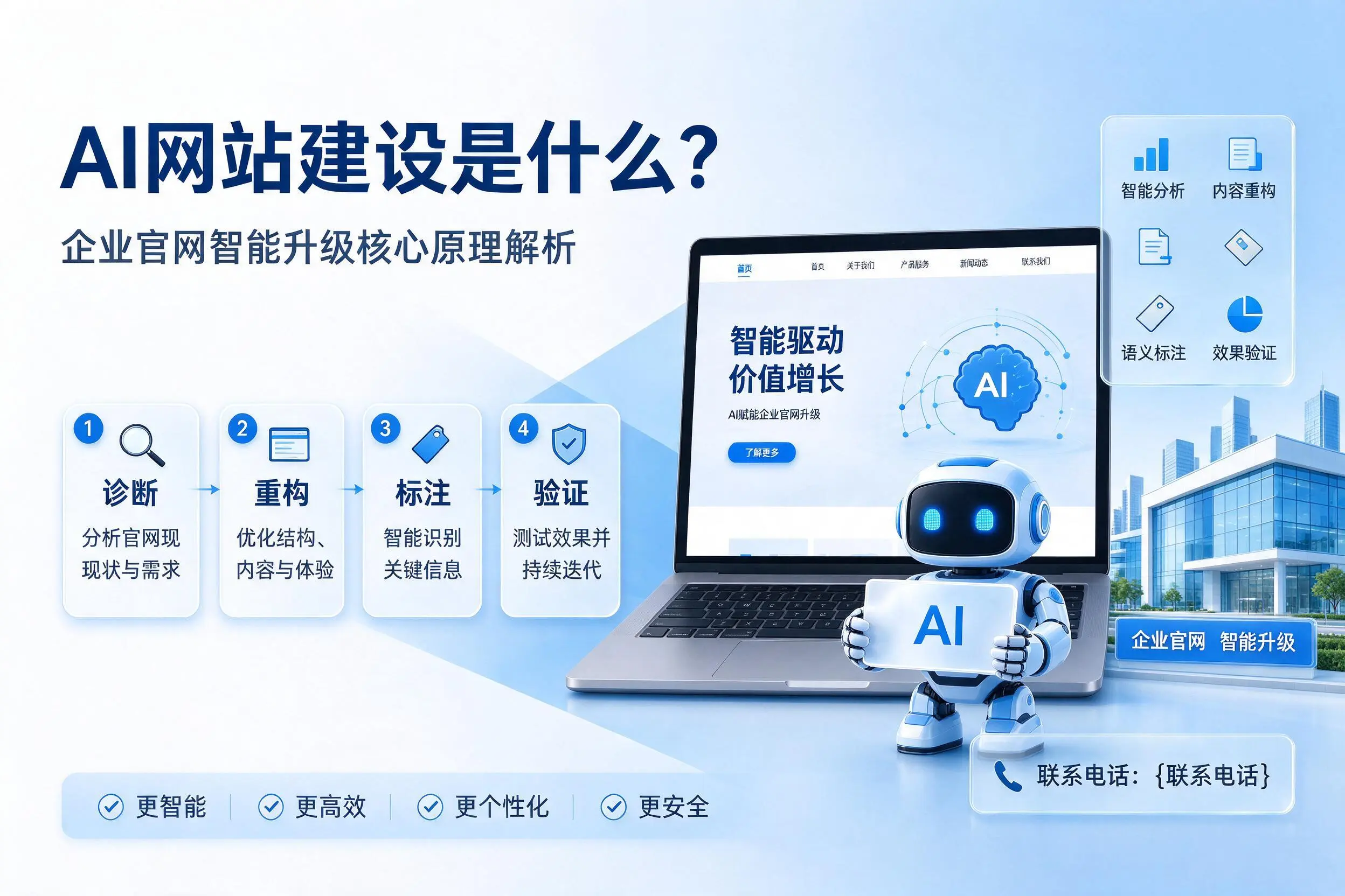 AI网站建设是什么?濮阳企业官网智能升级核心原理解析